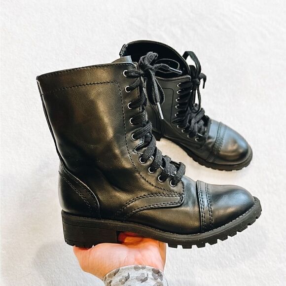 Arizona- AZ Jones Pewter Combat Boots - Picture 1 of 12